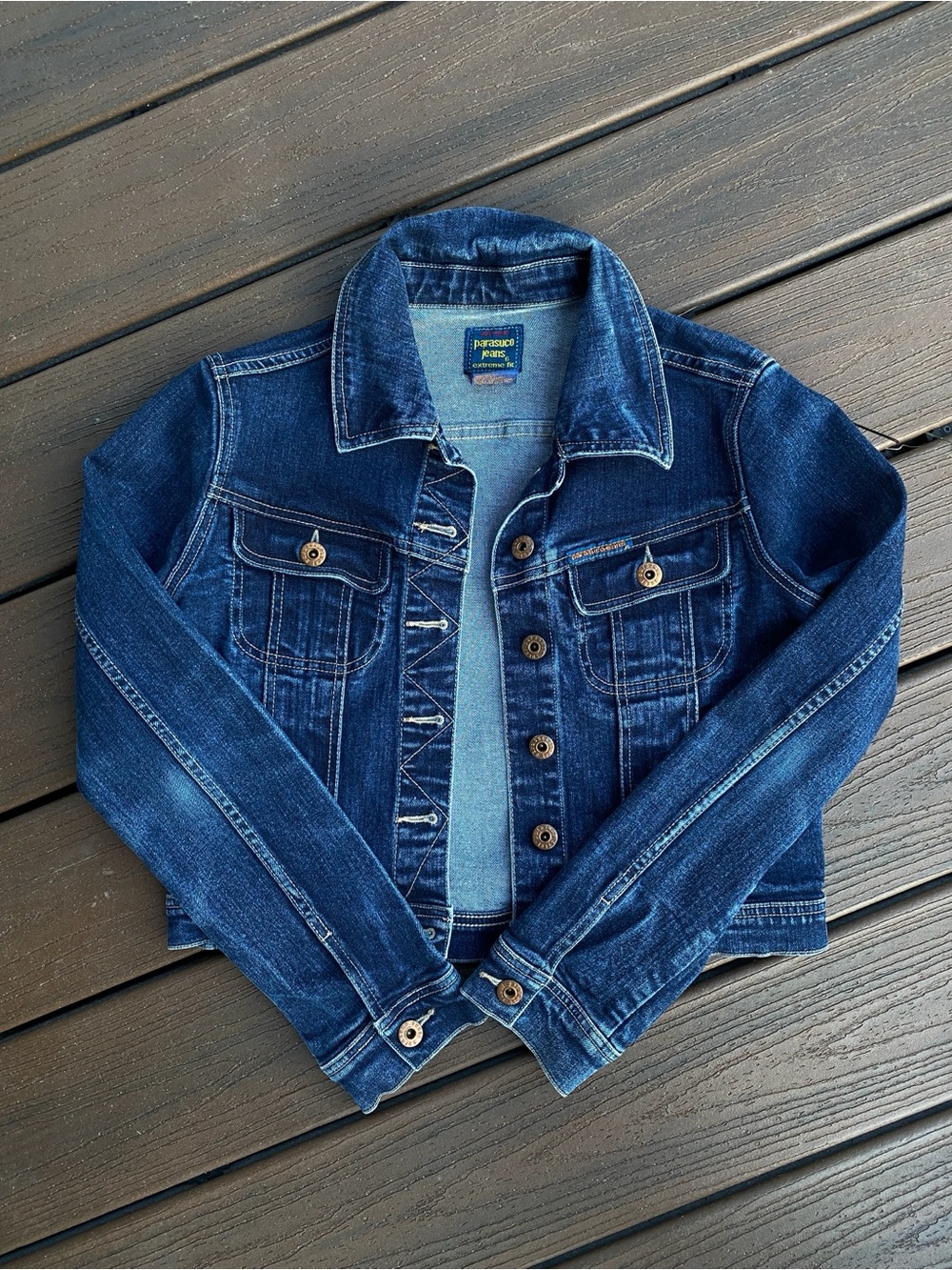 Parasuco Dark Blue Denim Jean Jacket